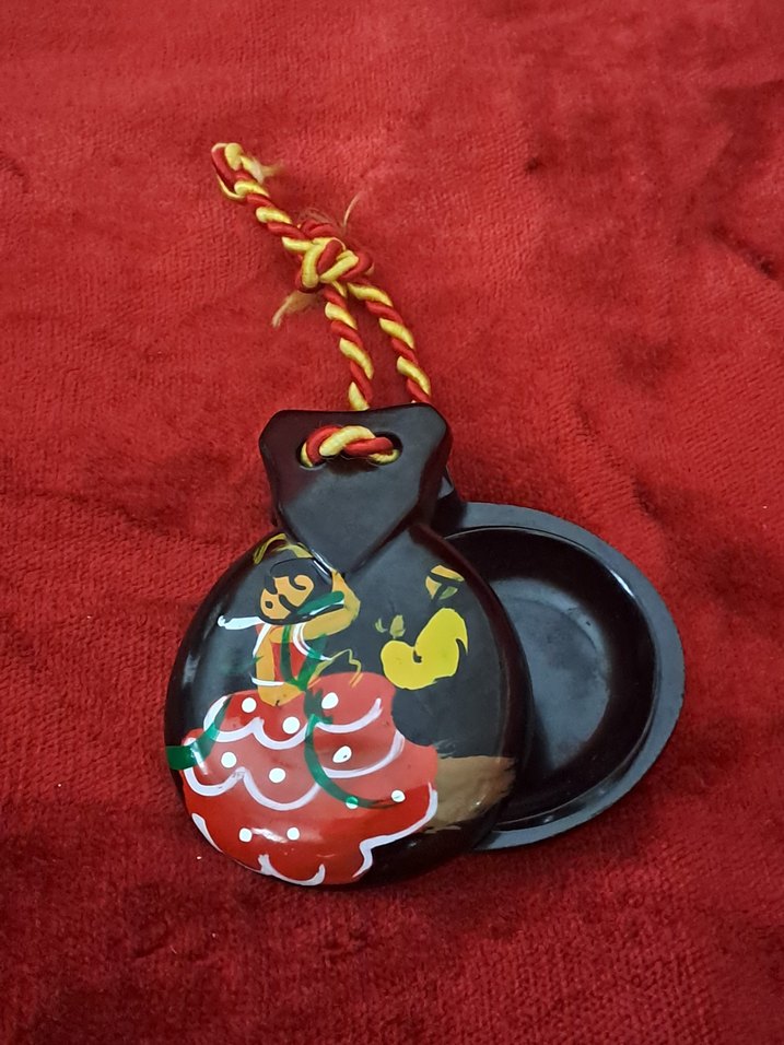 El Boyaması İspanyol 2 adet kastanyet - Görsel 5