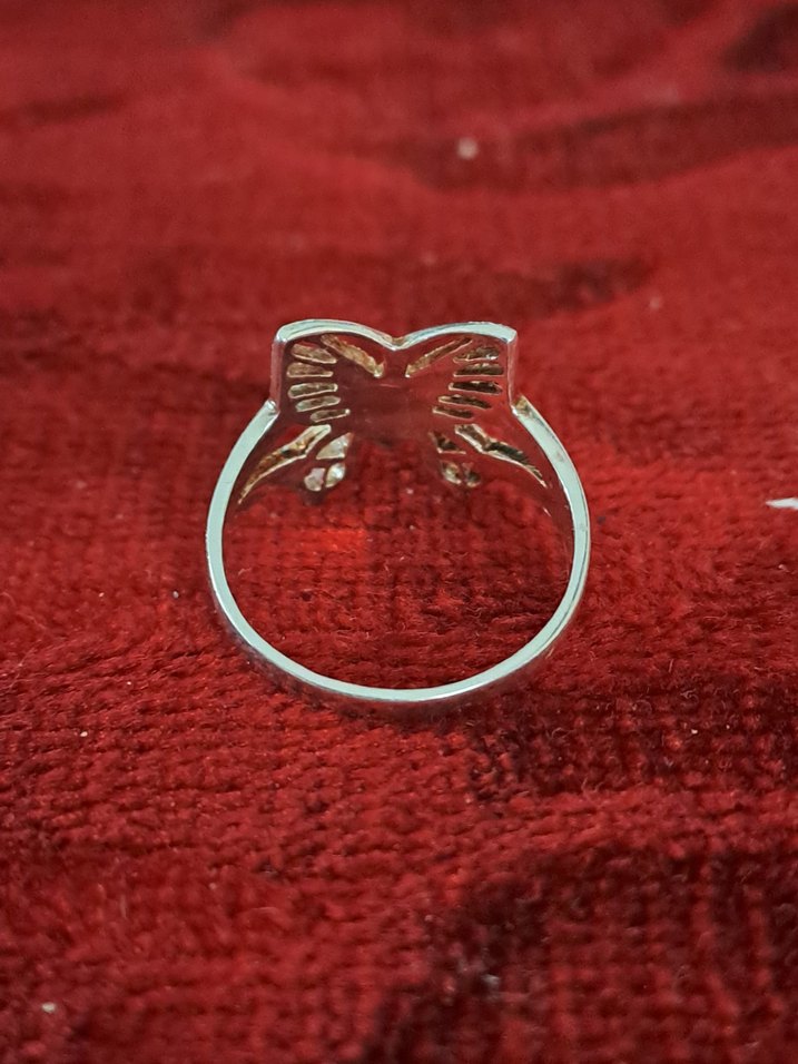 Kelebek Detaylı Bohem gümüş Kadın Yüzük - Görsel 3