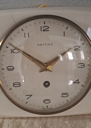 Porselen kurmalı Alman mutfak saati Beyaz Duvar Saati - Görsel 2