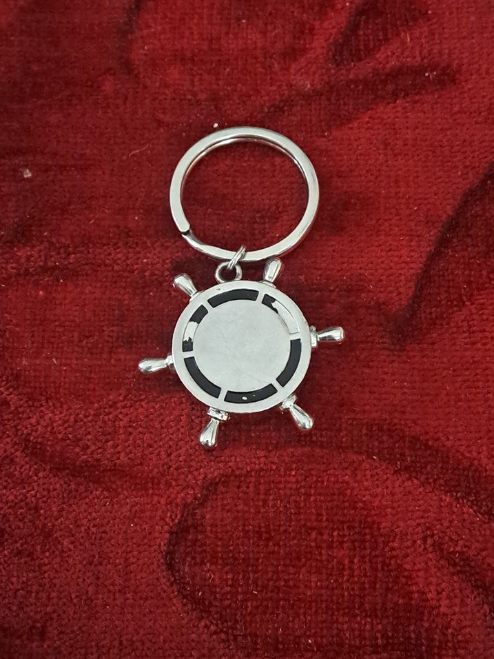 Gümüş kaplama marin Anahtarlık Saat - Görsel 2