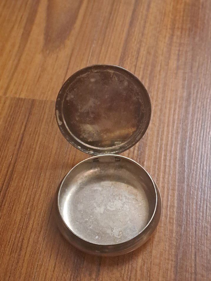 gümüş kaplama enfiye kutusu - Görsel 2