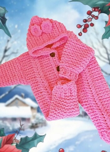 6 Ay Beden El yapımı Alizepuffy Bebek tulumu