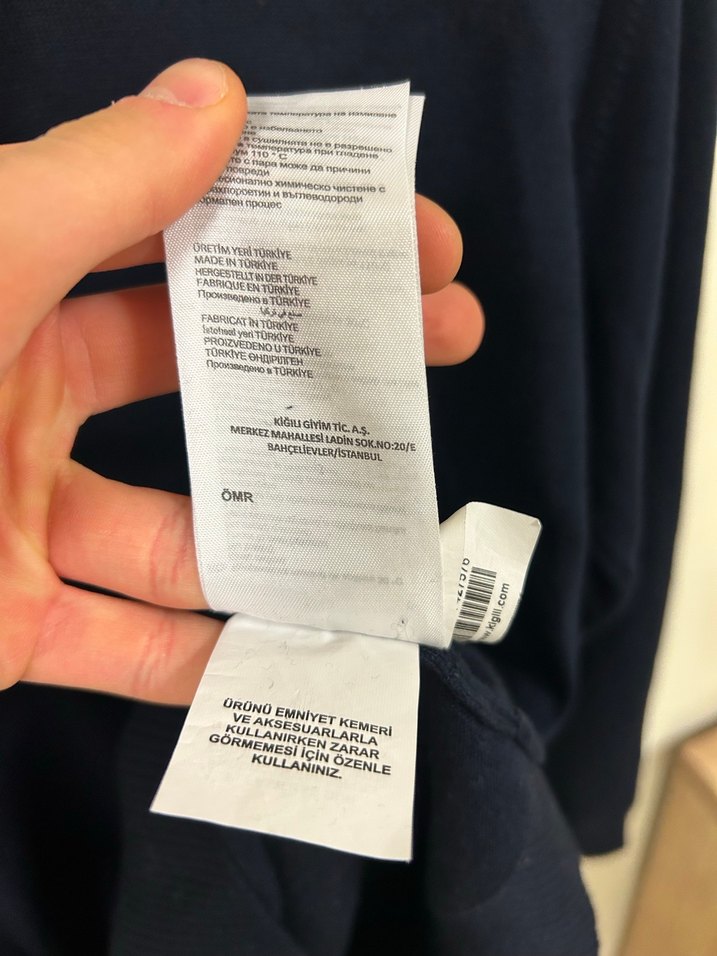 orjinal kiğılı boğazlı kazak lacivert - Görsel 5