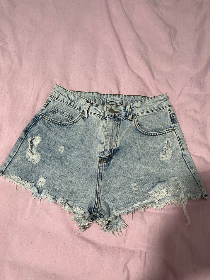 Kadın  Mini Denim Şort - Görsel 2