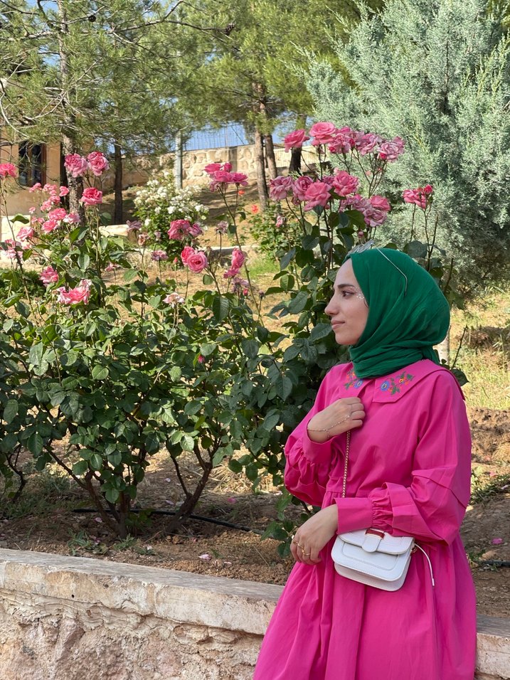 Şeffaf Pudra Renk Uzun Kadın Yağmurluk - Görsel 2