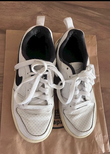 Beyaz Bağcıklı Kadın Spor Ayakkabı - Görsel 3