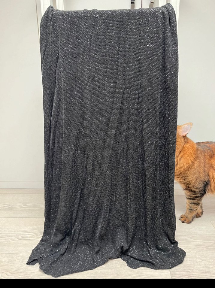 Siyah Uzun Drapeli Strappy Abiye Elbise - Görsel 2