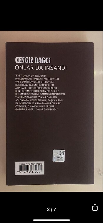 ONLAR DA İNSANDI- CENGİZ DAĞCI