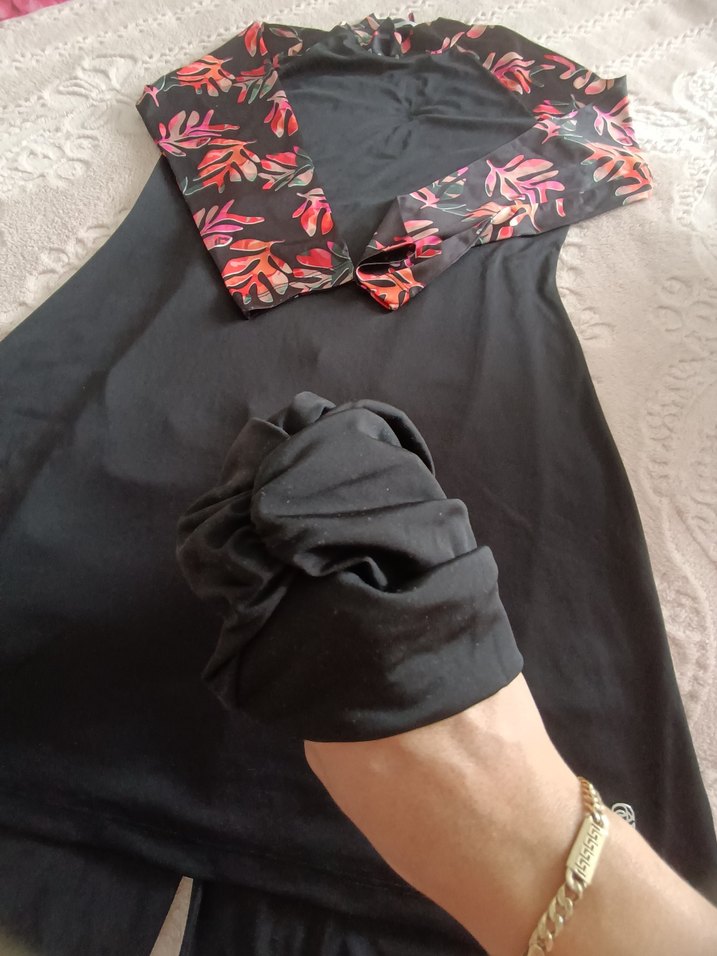 Uzun Siyah tesettür deniz haşeması - Görsel 4