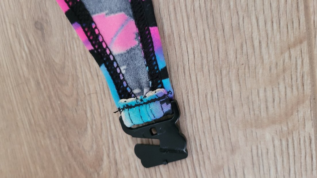 Renkli Tie-Dye Strappy Bikini Üstü - Görsel 5