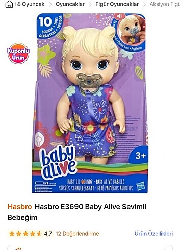 Baby alive sevimli bebeğim 