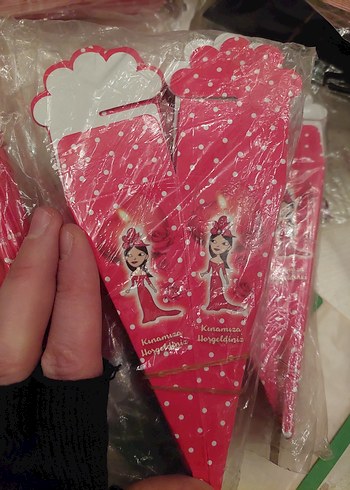 Mavi Puantiyeli Bebek Karşılama Kartları - Görsel 2