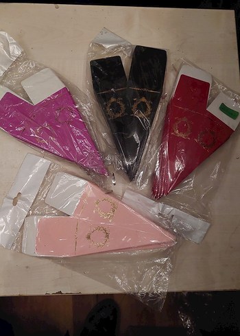 Mavi Puantiyeli Bebek Karşılama Kartları - Görsel 8