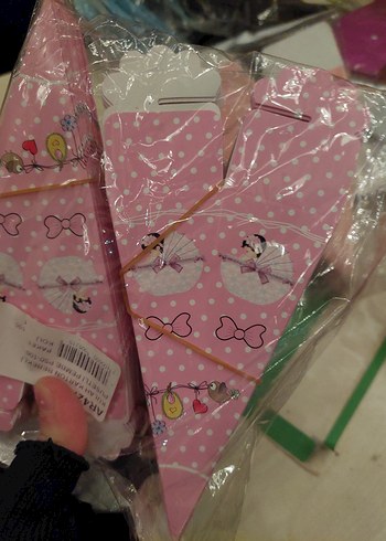 Mavi Puantiyeli Bebek Karşılama Kartları - Görsel 5