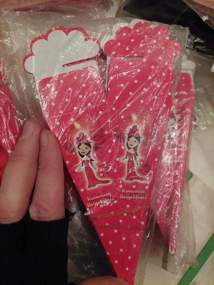 Mavi Puantiyeli Bebek Karşılama Kartları - Görsel 2