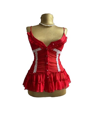 Red blouse
