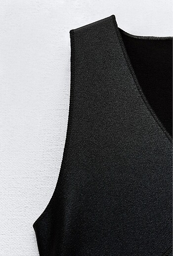 Zara stretch kruvaze midi elbise - Görsel 8