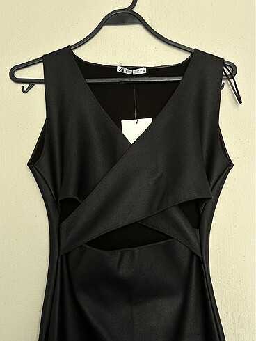 Zara stretch kruvaze midi elbise - Görsel 10