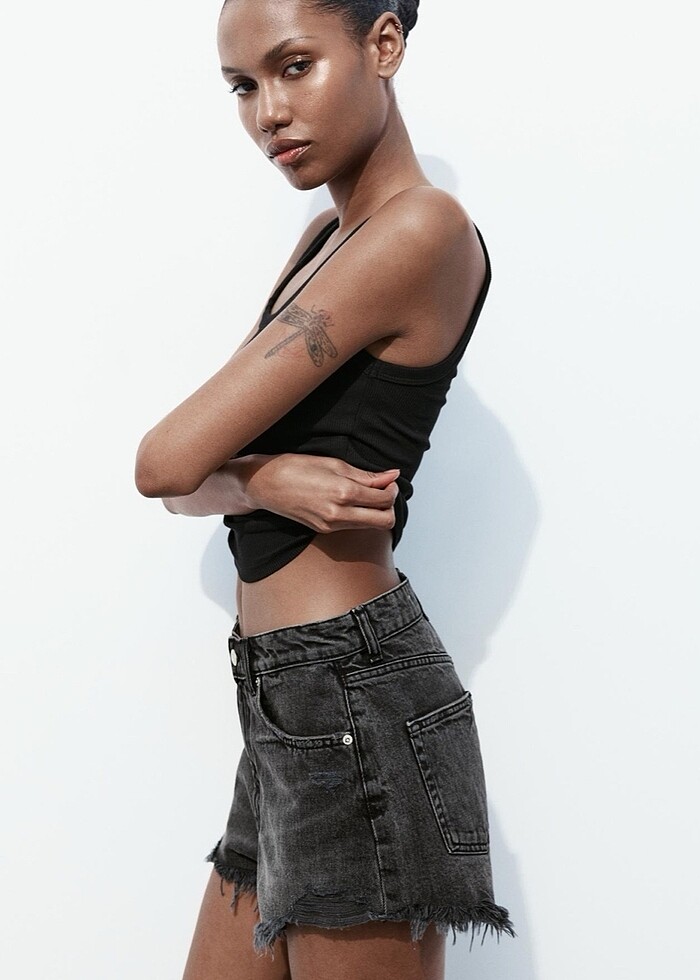 Zara denim şort - Görsel 2