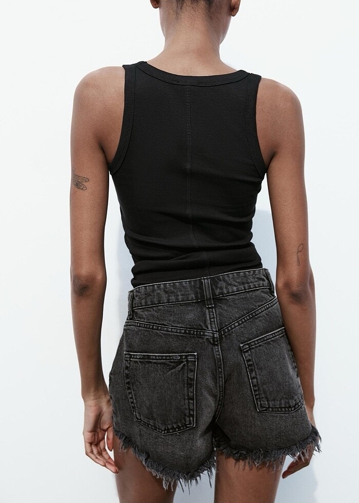 Zara denim şort - Görsel 3