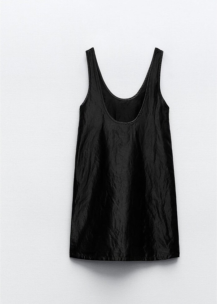 Zara saten görünümlü kısa elbise - Görsel 2