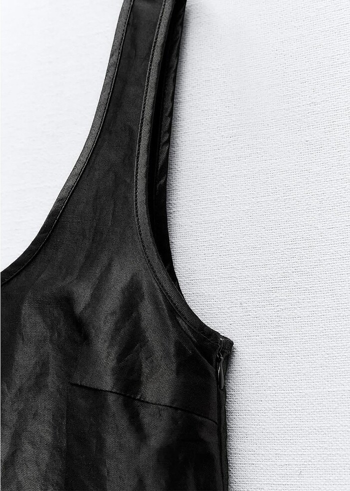 Zara saten görünümlü kısa elbise - Görsel 3