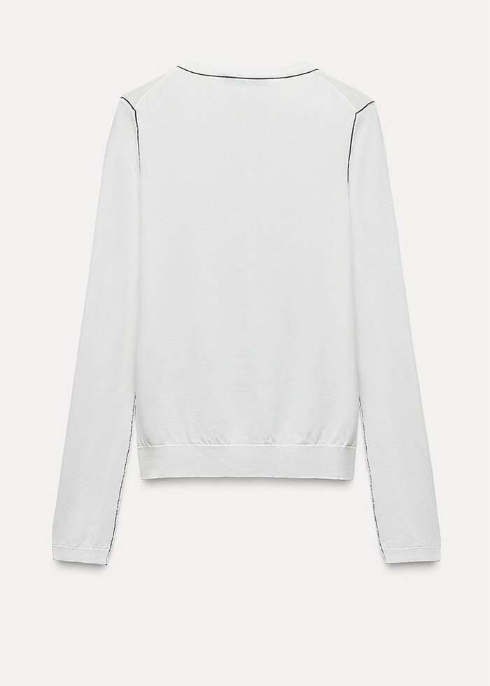 Zara bisiklet yaka hırka - Görsel 5