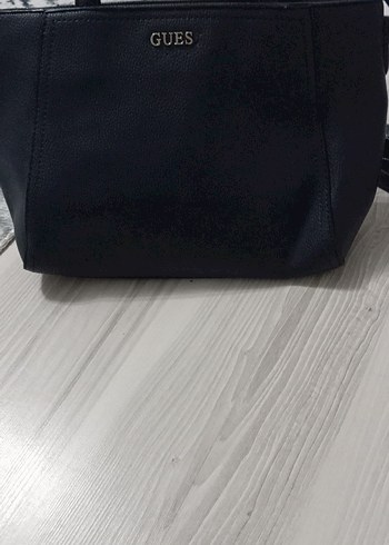 Siyah Deri Kadın El Çantası - GUES - Görsel 2