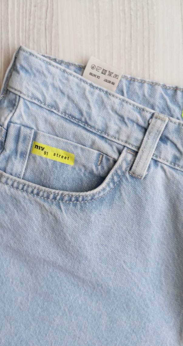 Mavi Loose Fit Yırtık Detaylı Midi Kot Pantolon - Görsel 4