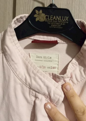 Düğmeli Pembe Nakışlı Kadın Ceket - Görsel 6