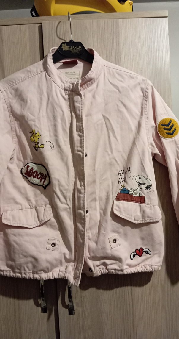 Düğmeli Pembe Nakışlı Kadın Ceket - Görsel 2