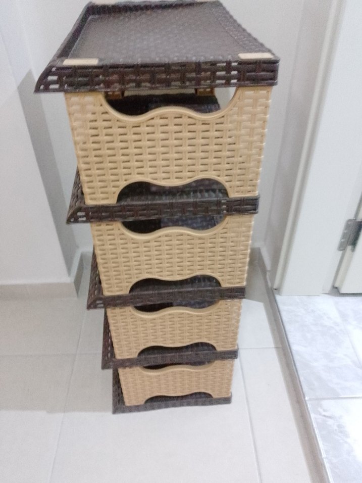 koyu kahverengi plastik hasır ayakkabı - Görsel 2