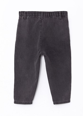 Lc waikiki Kız Çocuk Gri Batik Desenli Bol Kesim Denim Pantolon - Görsel 3