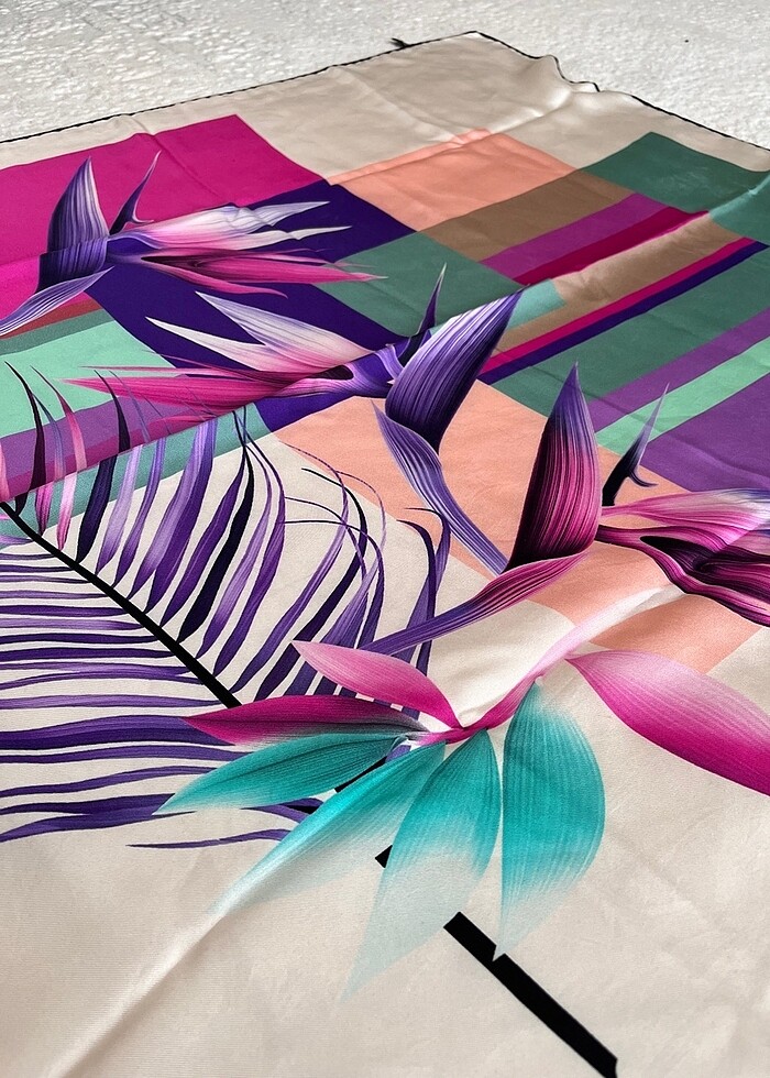 Silk home ipek eşarp - Görsel 2