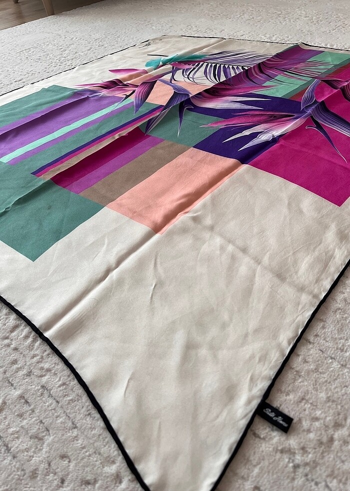 Silk home ipek eşarp - Görsel 5