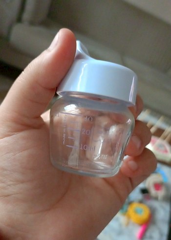 Beyaz Cam Bebek Biberonu - Görsel 4