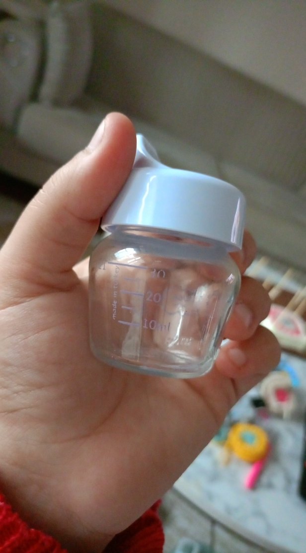 Beyaz Cam Bebek Biberonu - Görsel 4