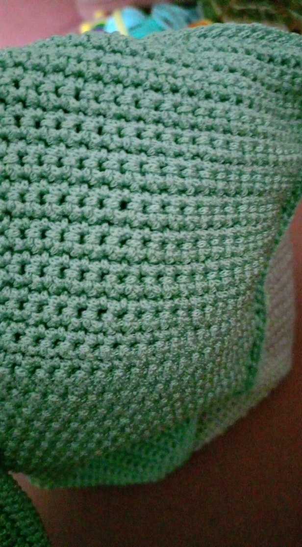 Örgü Kadın Çanta Bohem Stil Yeşil - Görsel 5