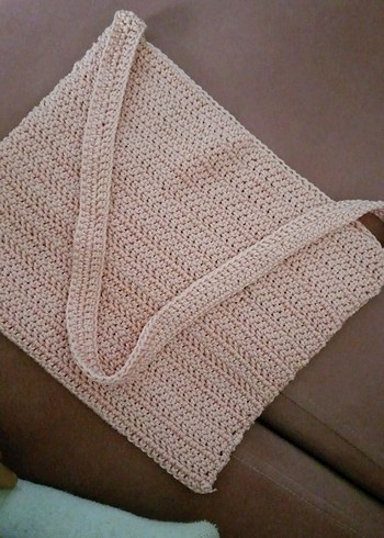 Toz pembeÖrgü Kadın Çanta - Görsel 2