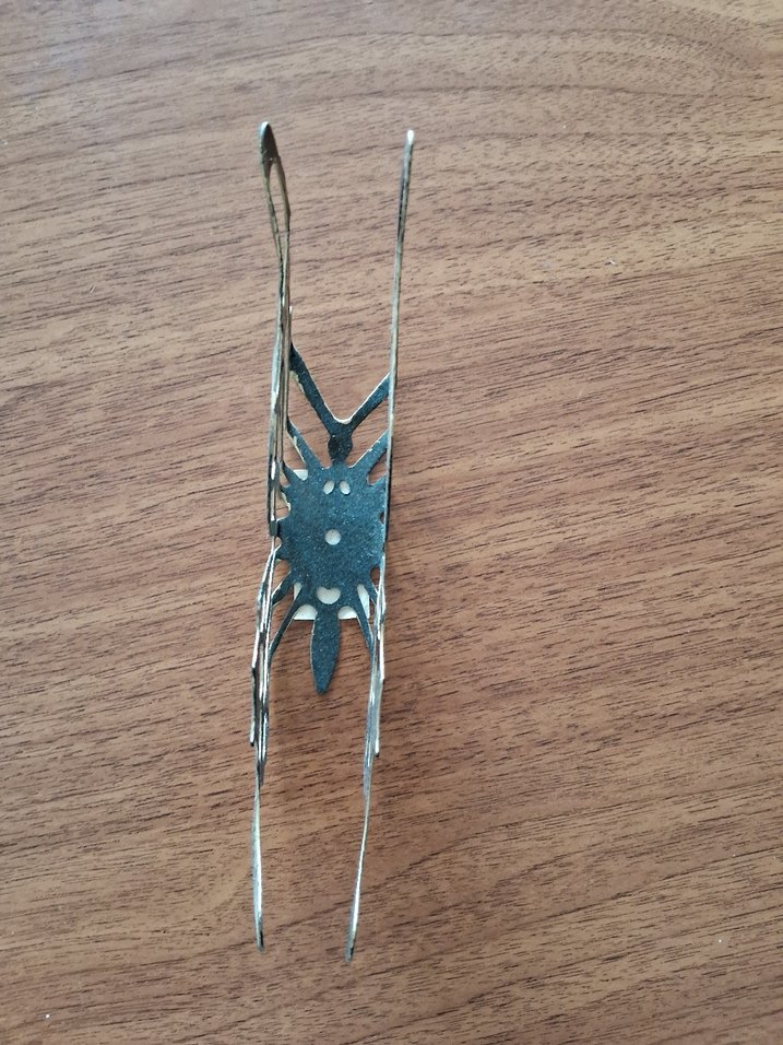 sarı metal kelebek model pecetelik - Görsel 4