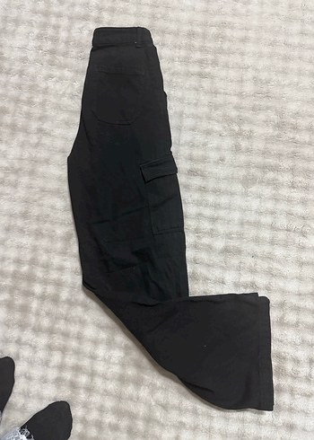 Bershka Siyah Pamuklu Bol Kesim Kadın Pantolon