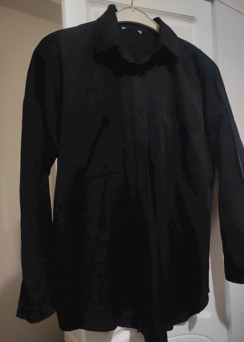 Siyah Düğmeli Kadın Gömlek - Görsel 3