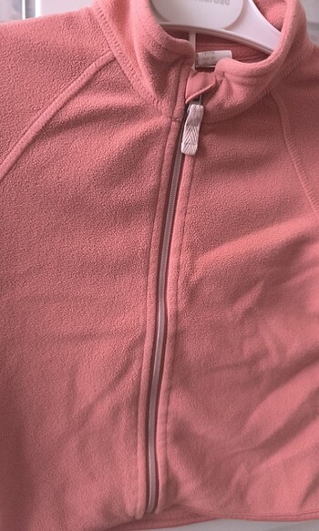 H&M 9/12 ay kız çocuk fermuarlı Polar sweatshirt