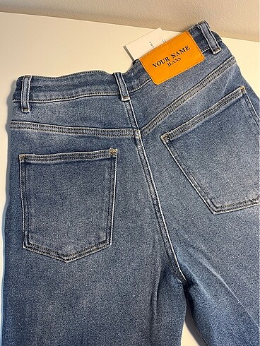 26 Beden lacivert Renk KOYU MAVİ YÜKSEL BEL WİDE LEG JEANS