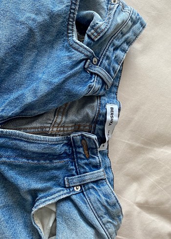 Bershka Mavi Denim Kadın Baggy