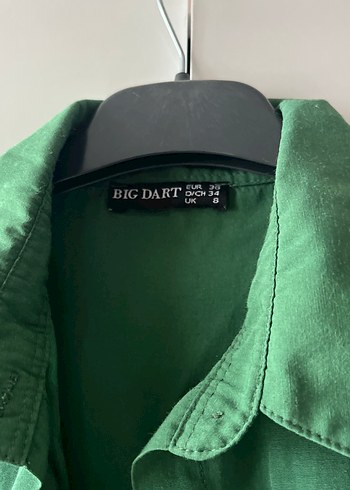 Yeşil gömlek kadın gömlek - Görsel 2