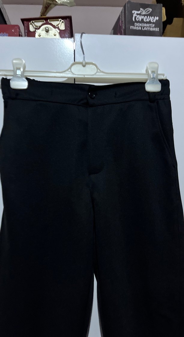 Siyah rahat pantolon siyah kadın pantolon - Görsel 2