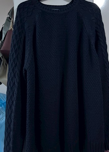 Siyah Triko unisex Kazak - Görsel 5