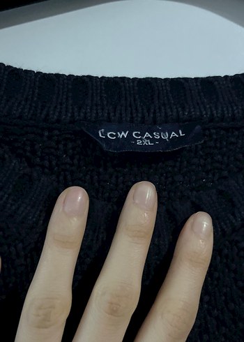 Siyah Triko unisex Kazak - Görsel 6