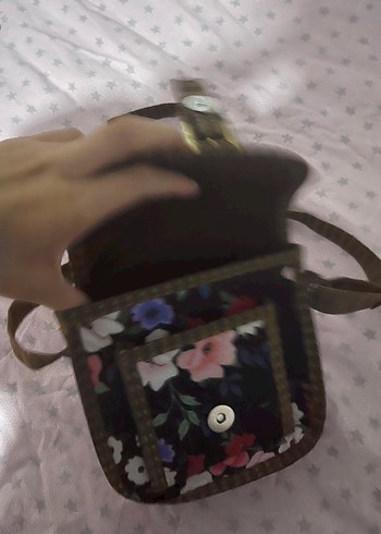 Çiçek Desenli Bohem Kadın Çantası - Görsel 3